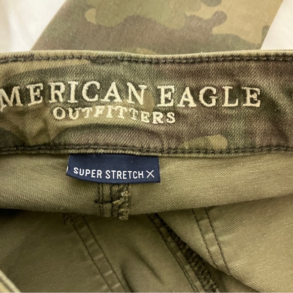 AEO super stretch camo jeggings skinny jeans ripped American eagle camouflage - Picture 6 of 7